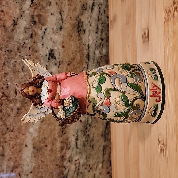 Jim Shore Other - Jim Shore 2008 Heartwood Creek Angel Figurine July Birthstone